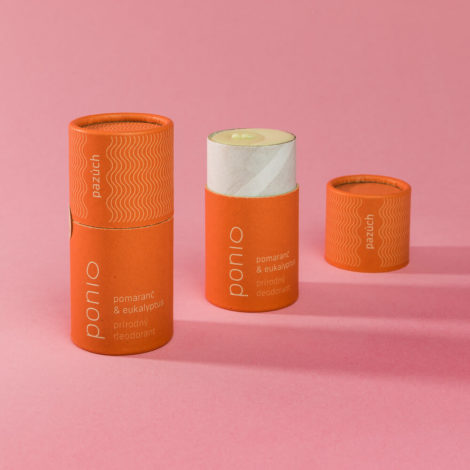 Prírodný deodorant Ponio pazúch – Pomaranč & eukalyptus