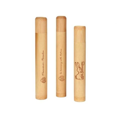 Bambusové cestovné púzdro na zubnú kefku - Curanatura Junior