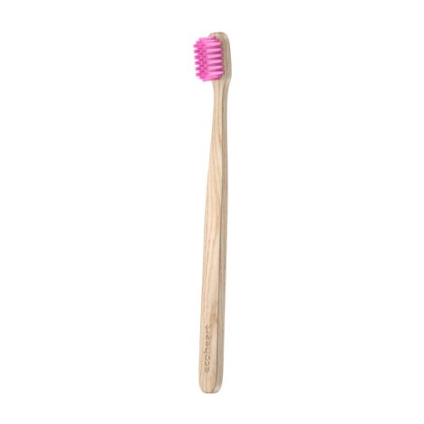 Drevená zubná kefka - Ecoheart ružová