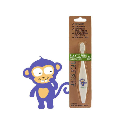 Detská zubná kefka Jack N´Jill - Opica opička